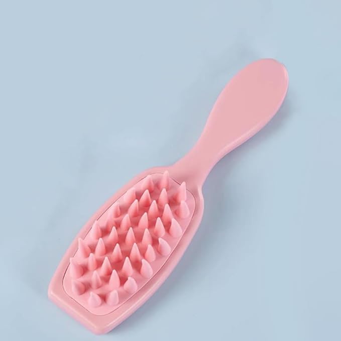 BESTonZON Pet Bath Massage Brush Dog Grooming Brush Silicone Handle Soft Bristles Puppy Bathing Supplies Hair Cleaning Comb for Dogs and Cats