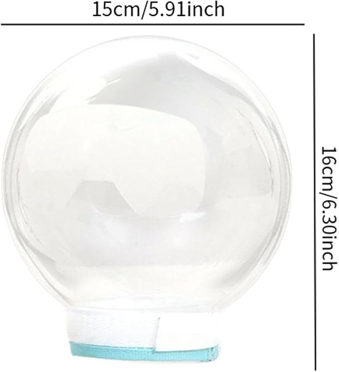 Cat Transparent Muzzle with Breathable Hood Ball for Aggressive Cat for Nail Trimming Grooming Breathable Hood