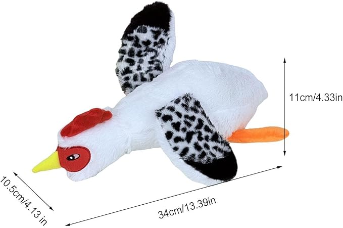 Chicken Plush | Crinkle Squeaky with Sound | Plush Dog Toys, Interactive Pet Supplies, for Puppy Play | for Training and Companionship Puppy Small Medium Large Dog Home Travel Daily Outdoor Garden