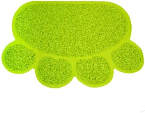 Jumbl Cat Litter MAT Catcher - Smartgrip Paw-Shaped Innovative Grass-Like Material Traps and Catches Litter While Remaining Soft On Paws - 24 x 18-1 Count (Pack of 1) - Grass Green