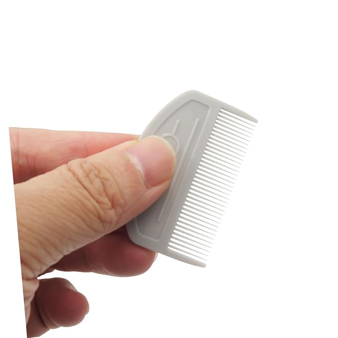 Happyyami Multifunctional Pet Grooming Comb Grey Bathing and Massage Tool for Dogs and Cats Easy Hair Removal and Detangling Comb Skin-friendly Cleaning Brush for Shedding and Dander