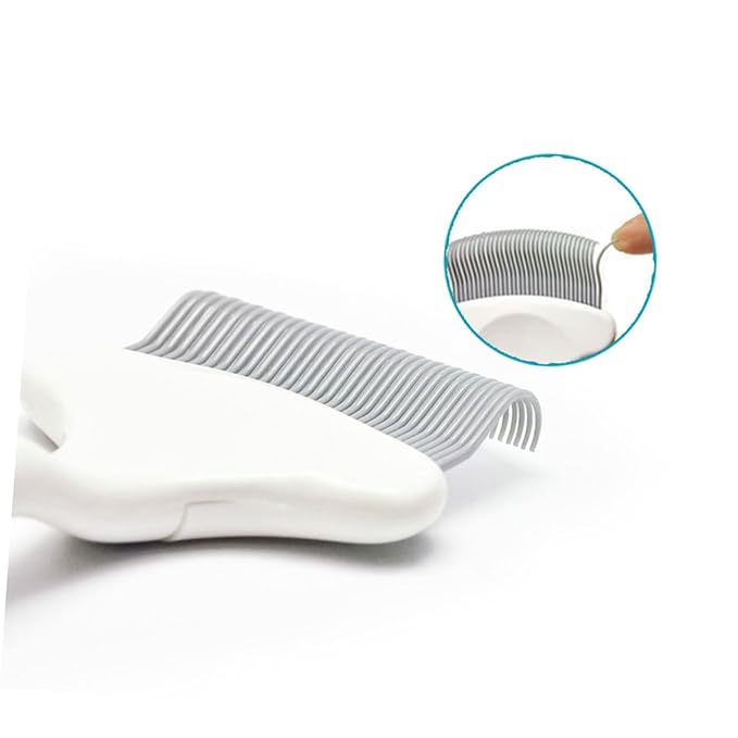 Cat Grooming Comb Elastic Pin Cat Hair Knot for Easy Cleaning Eliminates Tangles Loose Hair Material for Indoor Cats