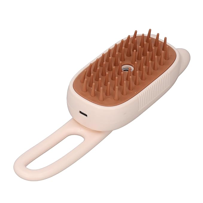 Cat Steam Brush, Pet Spray Hair Removal Comb with USB Cable, Rechargeable Water Brush, Ideal for Cat Shedding, Grooming Supplies