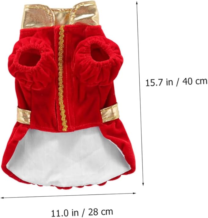 Alasum Pet Christmas Dog Costume Red Funny Halloween Creative Mini Dog Clothes L Holiday Pet Supply Apparel