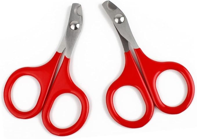 Beaupretty 9pcs Dog Cat Nail Clippers Pet Nail Care Tool Stainless Steel Grooming Scissors Comfort Grip Bend Cut Trimmer for Home Pet Salon