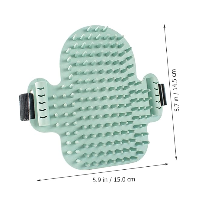 Milisten Cat Corner Self-massaging Grooming Comb Rubber Cat Massage Tool for Pet Supplies Corner Scratch Pad Safe Who Chew Random Binding