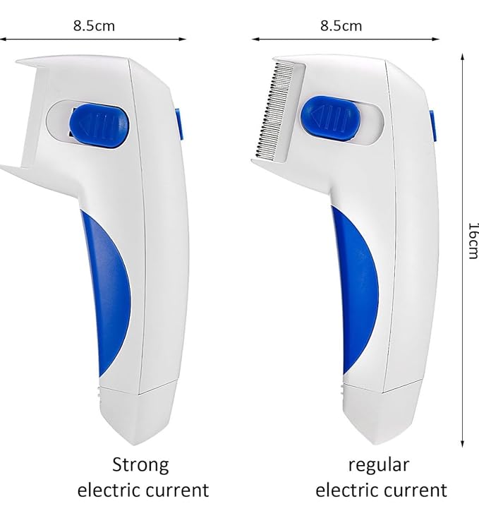Electric Pet Grooming Comb, Removes Loose Hair, Suitable for Cats, Dogs & Rabbits, white