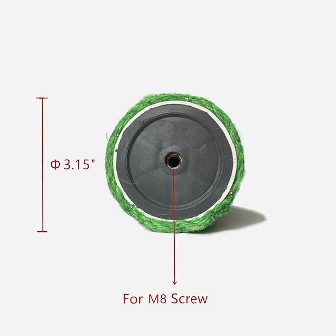 SHENGOCASE 2-Pack Cat Tree Accessories Post Replacement 17.7" L, 3.15" Ø Green Cat Scratching Post Replacement Pole with M8 Bolt