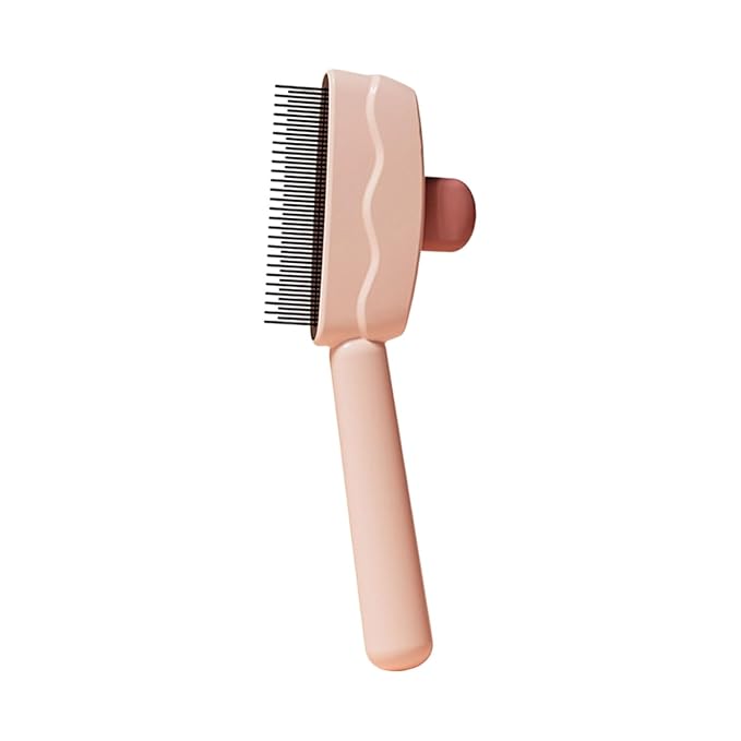 Cat Deshedding Brush with Massage Function ABS Cat Grooming Tool for Shedding Control and Coat Care
