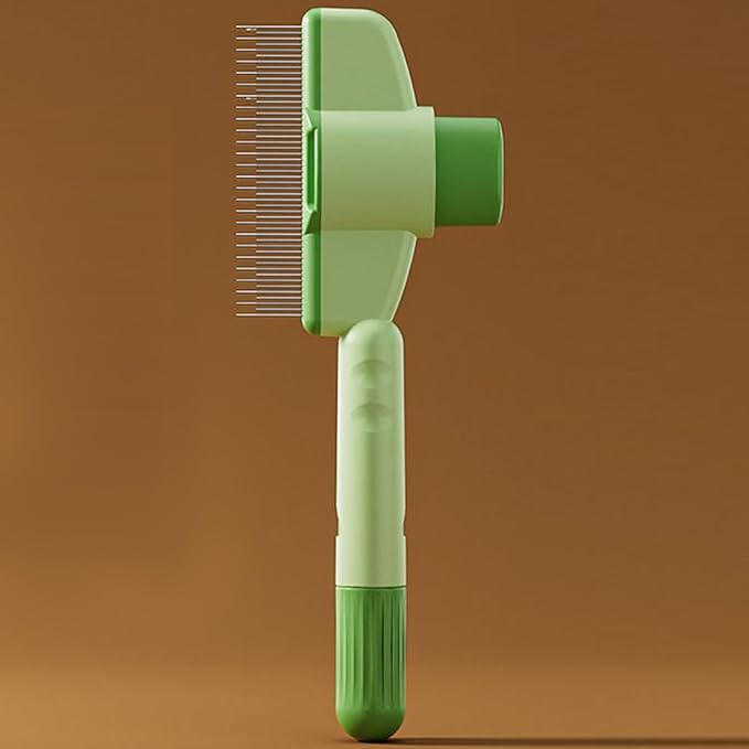 Dog Brush | with Release Button Grooming Supplies - Long Hair Cat Brush Dematting Comb,for Long Short Puppy Kitten Pet Undercoat Indoor Home Travel Bath Massage