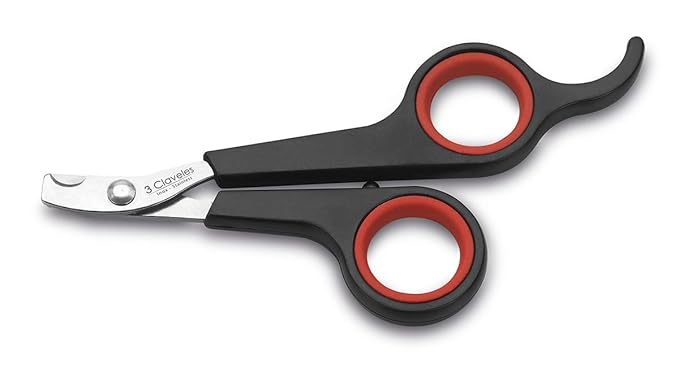 3 Claveles 16550 Nail Clipper for Cats with Apoyadedos and thimbles