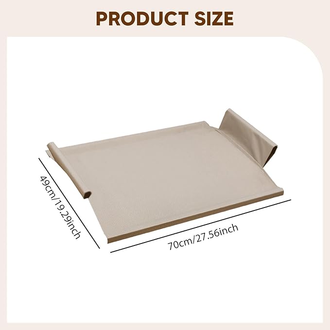 Bed Cover Pet Supplies High Resistant for Home Removable Portable Replace Part Easy to Install, Gray L
