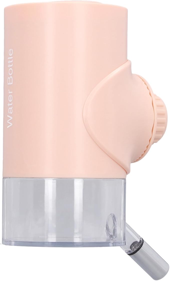 Semme Dog Bottle for Pet Supplies Automatic Dispenser for Dogs Small Animals Made of Food Grade Materials Prevents Dripping Easy to (Pink)