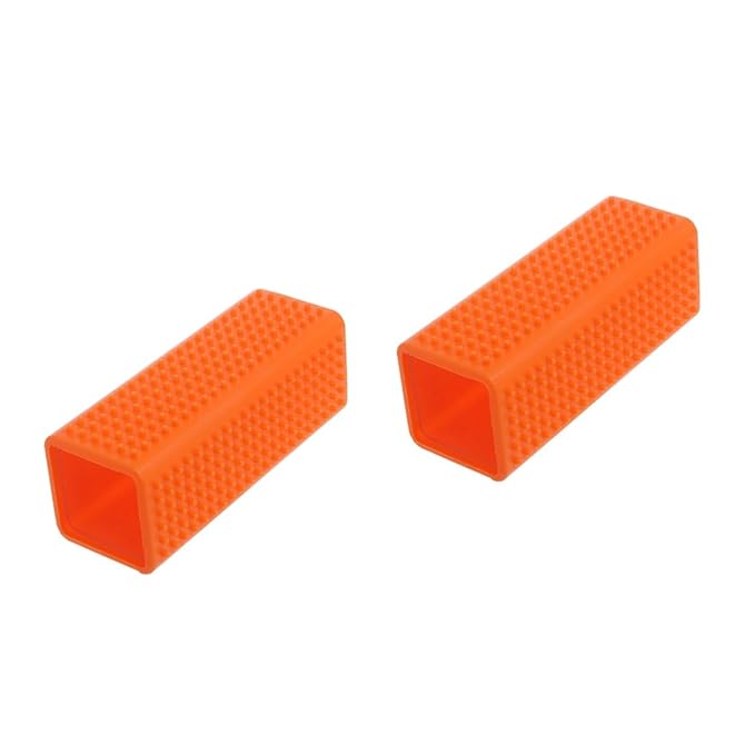 2pcs Silicone Pet Hair Remover Brush Cleaner for Dog for Carpets Sofa Bedding and Clothing Tidy up Your Orange