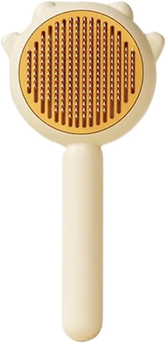 Pet Combs Cat Brush Pet Hair Removal Comb Grooming Brush for Cats Dogs Pets Massages Puppy Kitten Accessories(Yellow)