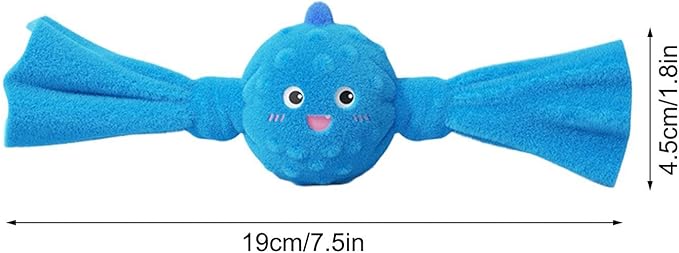 Dog Squeak Toys - Interactive Puppy Teething Doll, 1 Count Vocalizing Plaything for Health, Textured Rubber Shape with Internal Speaker, Pet Supply, Chewing Item for Crates, Mats and Parks