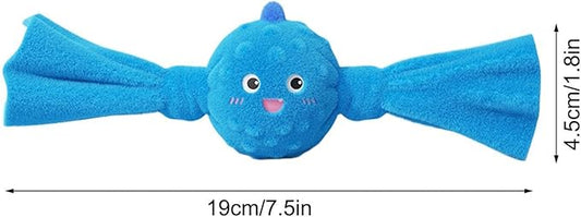 Dog Squeak Toys - Interactive Puppy Teething Doll, 1 Count Vocalizing Plaything for Health, Textured Rubber Shape with Internal Speaker, Pet Supply, Chewing Item for Crates, Mats and Parks