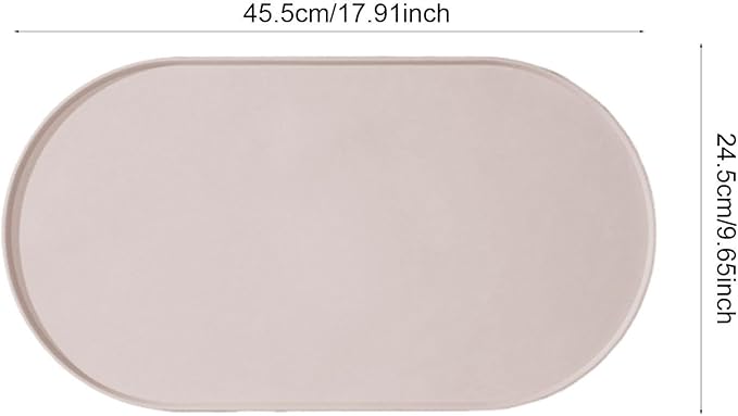 Pet Feeding Dog Food Mat Multifunctional Supplies Anti Slip Silicone Contain Spills Replace Pad Accessories Placemat, Gray