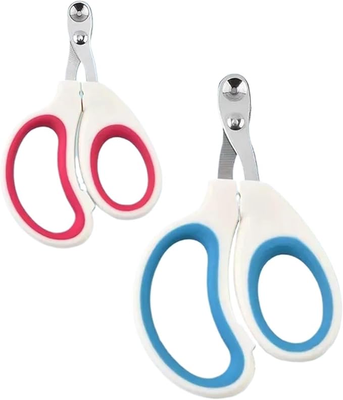 Professional Stainless Steel Cat Nail Clippers for Small Dogs and Cats - Pet Grooming Claw Trimmer(2pcs)