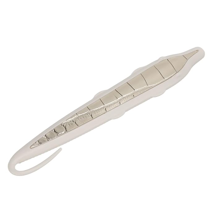 ZJchao Cat Grooming Brush for Short Haired Dogs & Pet Groomer Massage Comb, Dog Brush with Simulated Tongue Design for Daily Hair Care (White Gold)