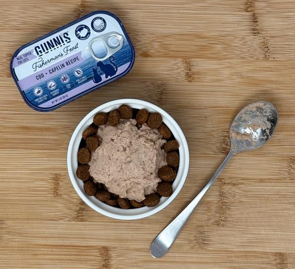 Pet Cod & Capelin Recipe Food Topper for Cats, 3oz (Pack of 6)