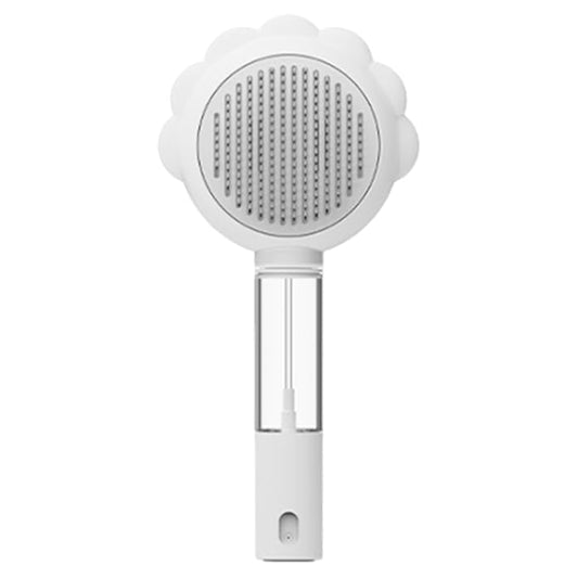 Pet Spray Hair Removal Comb, Dogs and Cats to Remove Tangled and Loose Hair, Self Cleaning Cat Grooming Brush for Massage, Deshedding Dog Brush for Pets Cats Dogs (white)