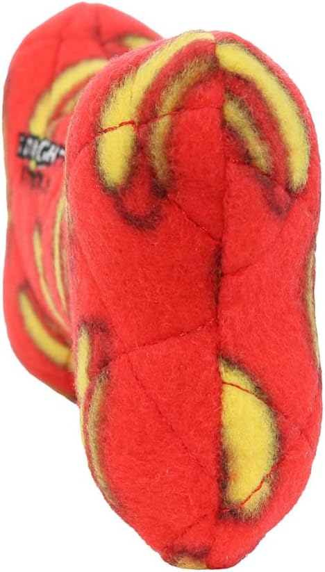 MIGHTY- NO Stuff Bone– Squeaky Plastic Core. 2-in-1 Toy. Made Durable, Strong & Tough. Interactive Play Dog Toy (Tug, Toss & Fetch). It Floats. (Red, Medium 2 Pack)