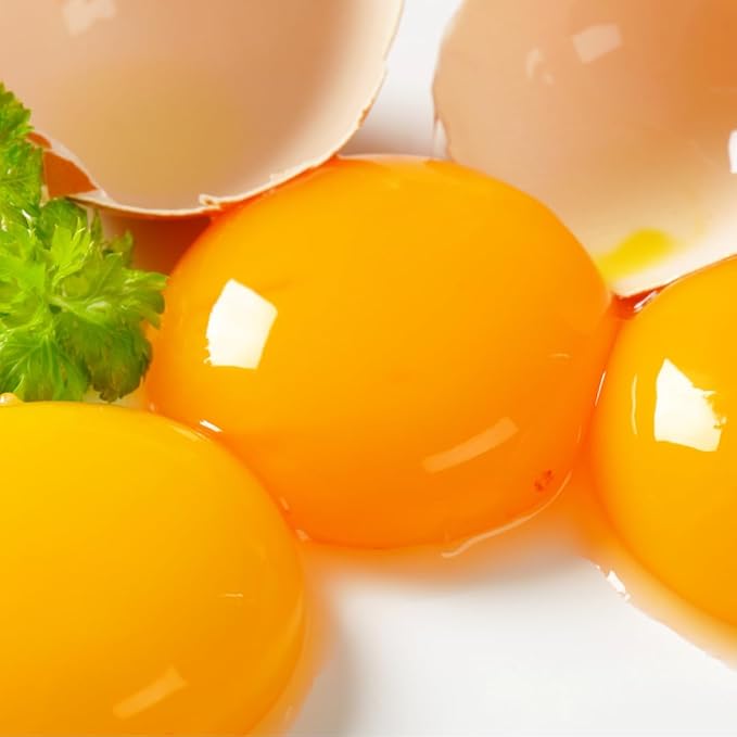 Freeze Dried Egg Yolk Healthy Training Treats Toppers for Pets, Single Fresh Raw Ingredient, Organic, Pure Balance, Natural, Grain Gluten Filler Free, Snacks, Dogs Cats (4oz)