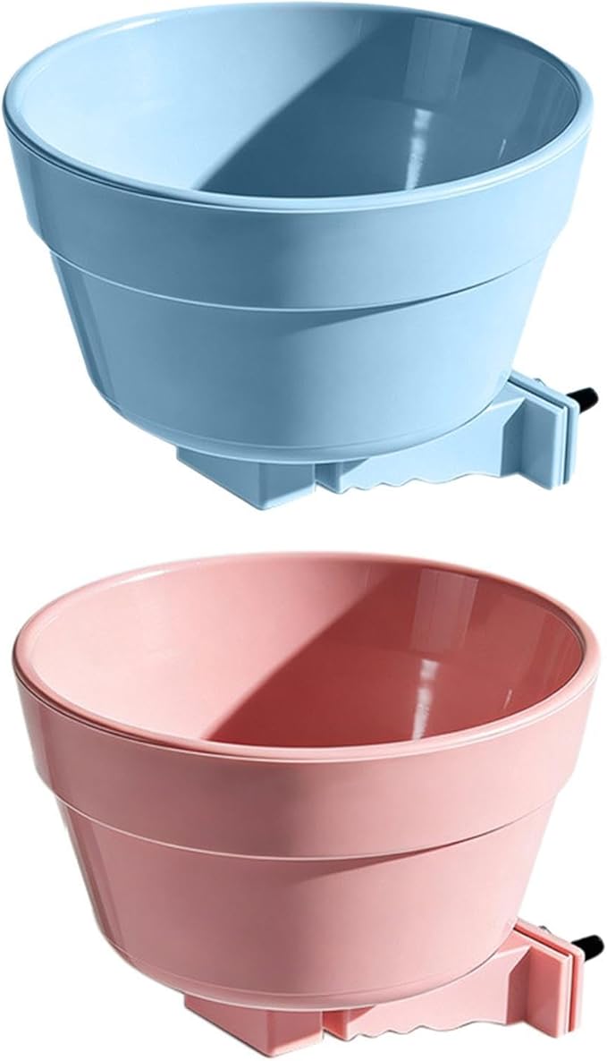 Dog Crate Water Bowl, Removable Detachable Puppy Feeder, 13.5x7cm, Indoor Outdoor Feeding Container, Small Dog Food Holder, Easy Clean Design, Stable Pet Supply, for Home, Yard, Apartment