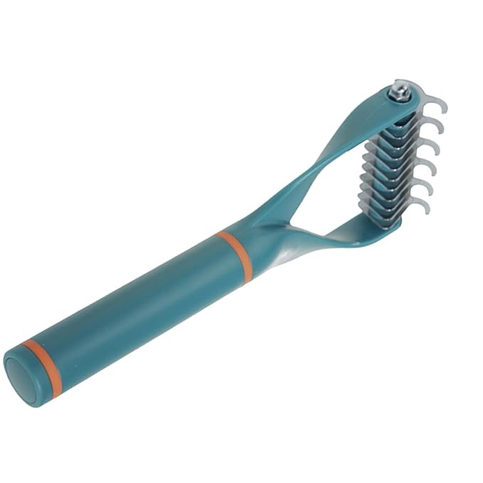 Pet Hair Comb Gentle Deshedding Ergonomic Handle Cats Grooming Supplies for Owners Metal Large Pet Grooming Tool