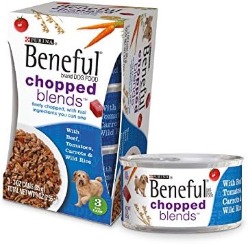 Beneful Chopped Blends with Beef, Tomatoes, Carrots and Wild Rice; 9 Ounce (Pack of 8)