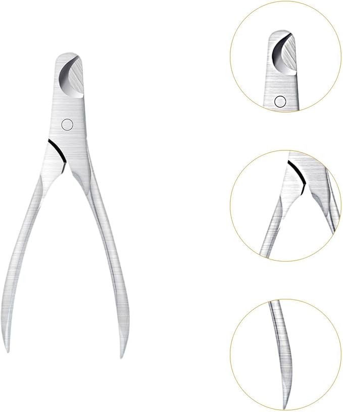 Dog Nail Clippers Pet Supplies Portable Professional Nonslip Wide Jaw Opening Cat Nail Trimmer Grooming Tool for Home Kitten, Steel Color