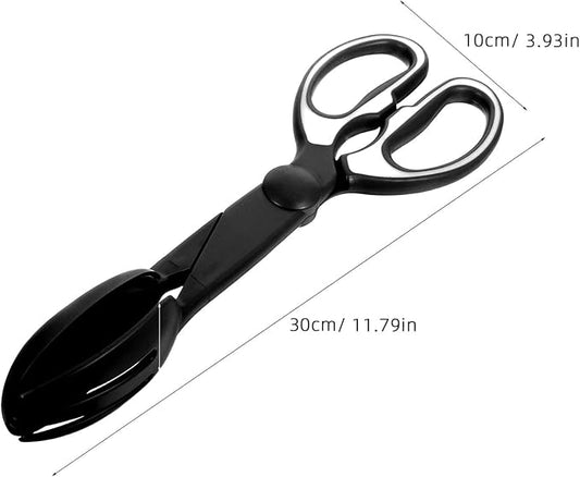 TOYANDONA 2pcs Portable Dog Poop Scooper with Poop Clamp, Lightweight Plastic Pet Waste Grabber for Outdoor and Indoor Use, Hands-Free Pet Supplies for Large Dogs and Cats