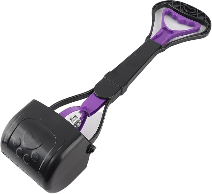 Drfeify Long Handle Dog Poop Scooper Durable Ergonomic Pooper Scooper for Pet Supply Plastic Size 17.72x3.94in