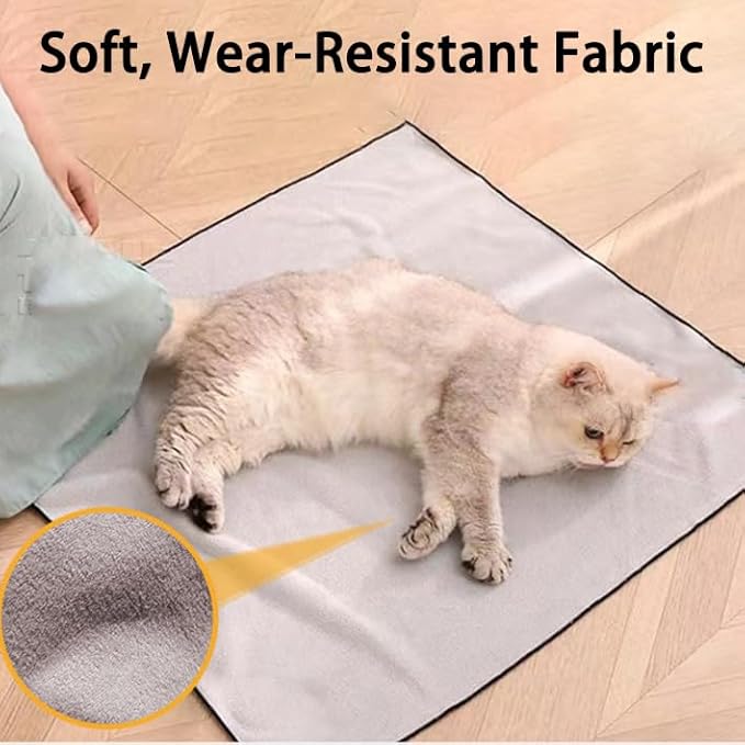 Magic Wrap for Cats, Cat Wrap for Cutting Nails, Cat Grooming Wrap, Self-Adherent, Anti-Bite, Anti-Scratch, Anti-Escape Calming Wrap, Multifunctional Pet Tool (A, M(13.77*13.77in or within 9.9lbs))