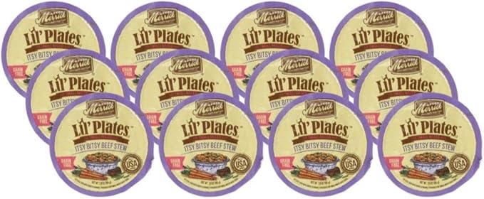 Merrick Lil's Plates 3.5-Oz Grain Free Wet Food for Small Breed Dogs12 Cans - Itsy Bitsy Beef Stew