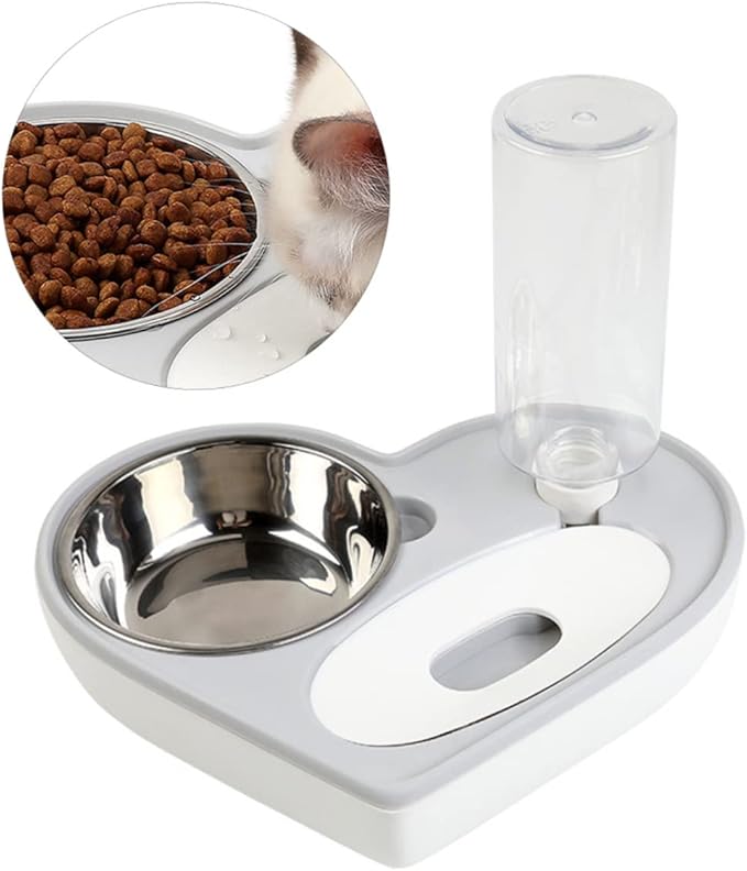 Pet Water Feeder Auto Dog Cat Bowl Heart Shape Material Safe Cat Dog Drinking Fountain