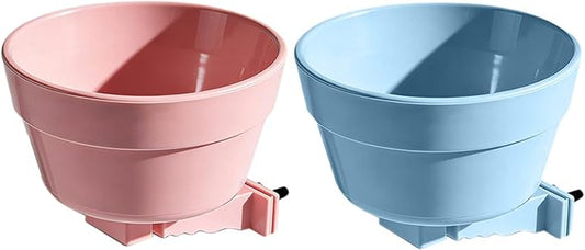 Dog Crate Water Bowl, Removable Detachable Puppy Feeder, 13.5x7cm, Indoor Outdoor Feeding Container, Small Dog Food Holder, Easy Clean Design, Stable Pet Supply, for Home, Yard, Apartment