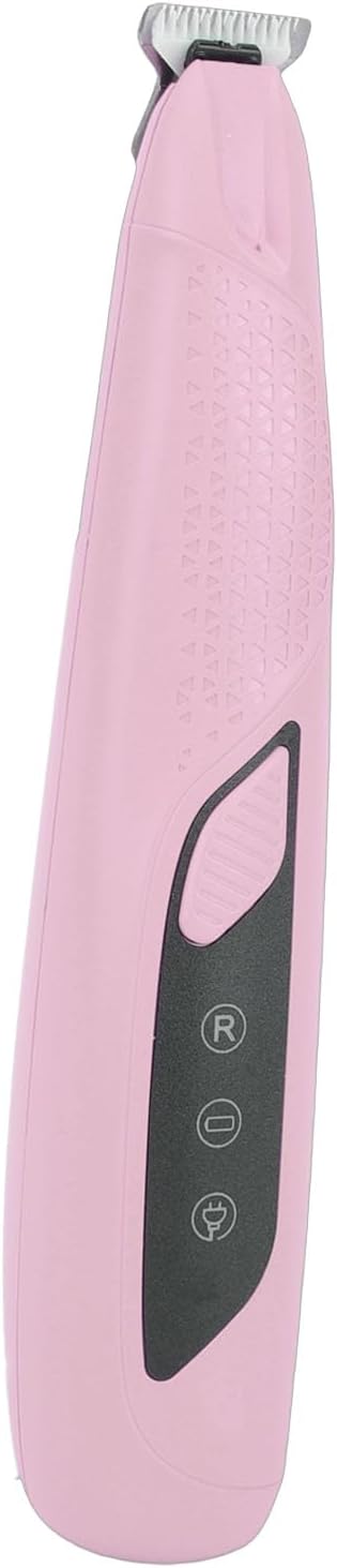 Pssopp Electric Cat Grooming Clippers, Electric Clippers Proof Body High Brightness LED Light Rechargeable Dog Trimmer for Small Area Hair Cat Grooming, (Pink)
