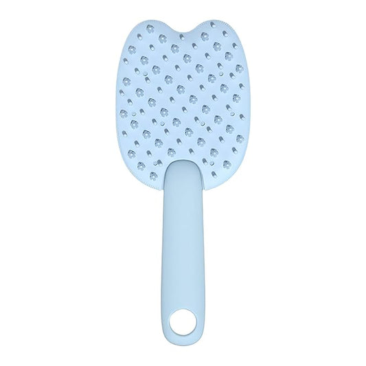 All-in-One PP Pet Brush, Double-Side Cat Grooming Brush, Pet Grooming Brush for for Short & Medium-Haired Cats and Dogs, Cat Brush for Removing Floating Hair (Blue (1pcs))