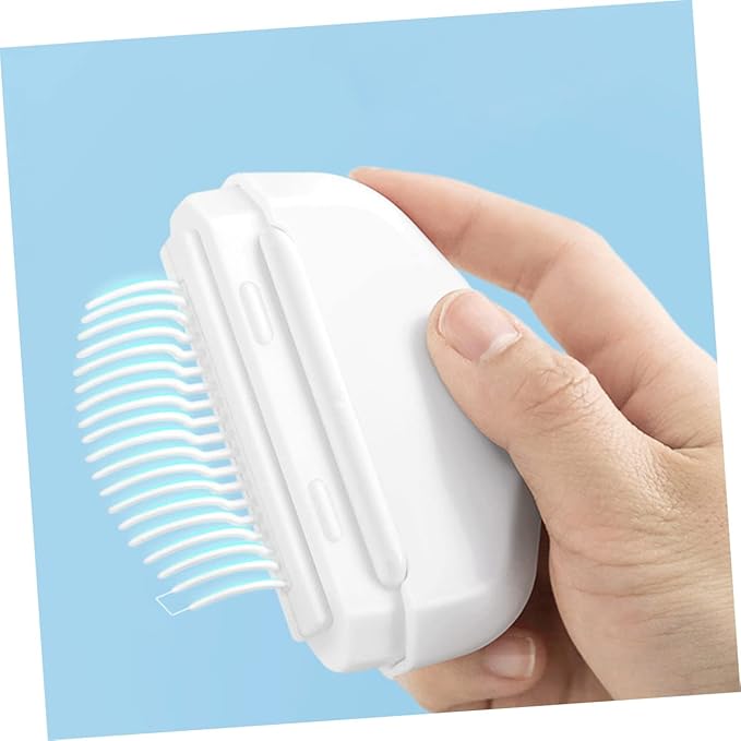 Cat Grooming Brush Pet Hair Removal Lint Brush Dog Comb Stainless Steel Bristles Ergonomic Design