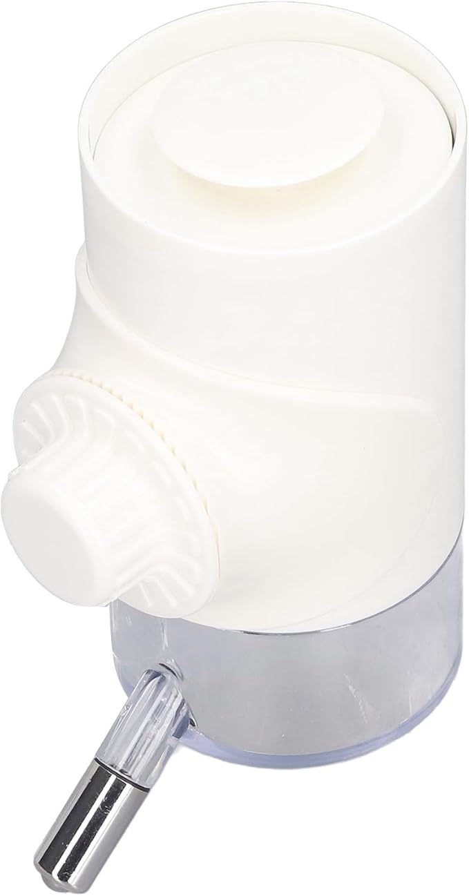 Semme Dog Bottle for Pet Supplies Automatic Dispenser for Dogs Small Animals Made of Food Grade Materials Prevents Dripping Easy to (Pearl White)
