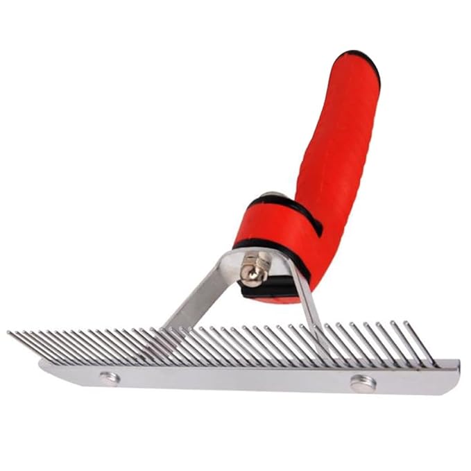 Rake Design Dog Hair Comb Pet Cat Hair Grooming Comb Single Row Comb Pet Supplies Accessories for Home Shop