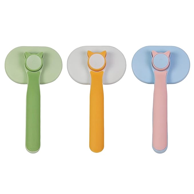 Pet Brush Slickers Comb Bent Steel Needle For Shedding & Grooming For All Long/Short Hair Dogs Cats Pet Dog Slickers Brush Soft Massage Grooming For Dogs Cats With Double