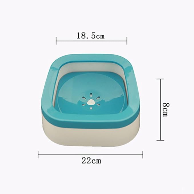 Dog Water Bowl Dispenser Water Feeder for Dogs Feeder Cat Dog Supplies Cat Bowls Water Dispenser for Pet Messy Drinkers Kitten, Blue