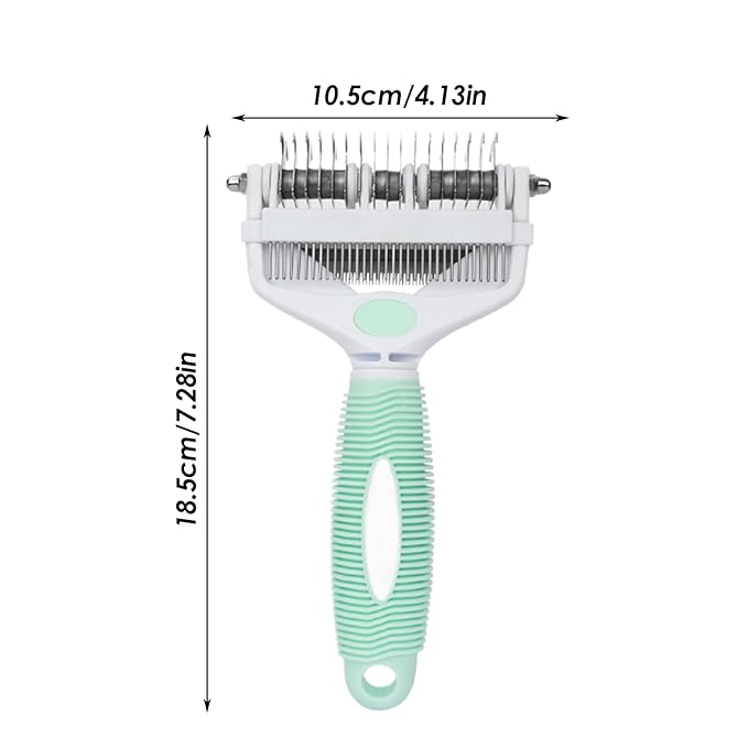 Dematting Comb for Cats,Foldable Grooming Supplies | Grooming Brush for Long Haired Cats,for Small Medium Long Short Puppy Kitten Home Indoor Travel