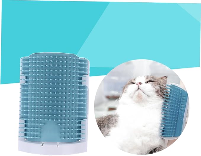 Milisten Cat Self Grooming Brush Rubber Bristles for Cats Wall-Mounted Pet Massage Tool Easy Installation Reduces
