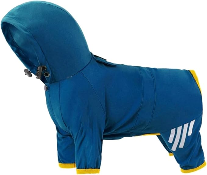 Windproof Dog Raincoats Pet Hood Raincoats Reflective Pet Jackets Dogs Supplies