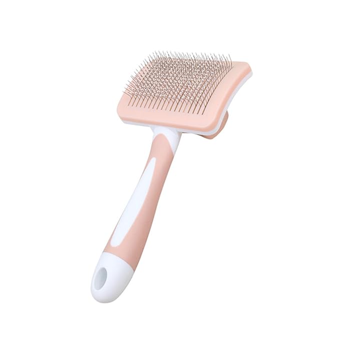 Dog Brush, Self-Cleaning Slicker Brush - Skin-Friendly Deshedding Grooming Tool for Dogs & Cats, Suitable for Shedding & Long-Haired Pets, Easy to Clean, Effective Hair Removal Function