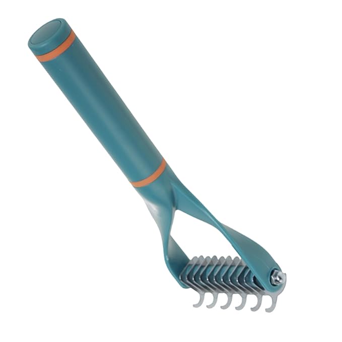 Pet Hair Comb Gentle Deshedding Ergonomic Handle Cats Grooming Supplies for Owners Metal Large Pet Grooming Tool